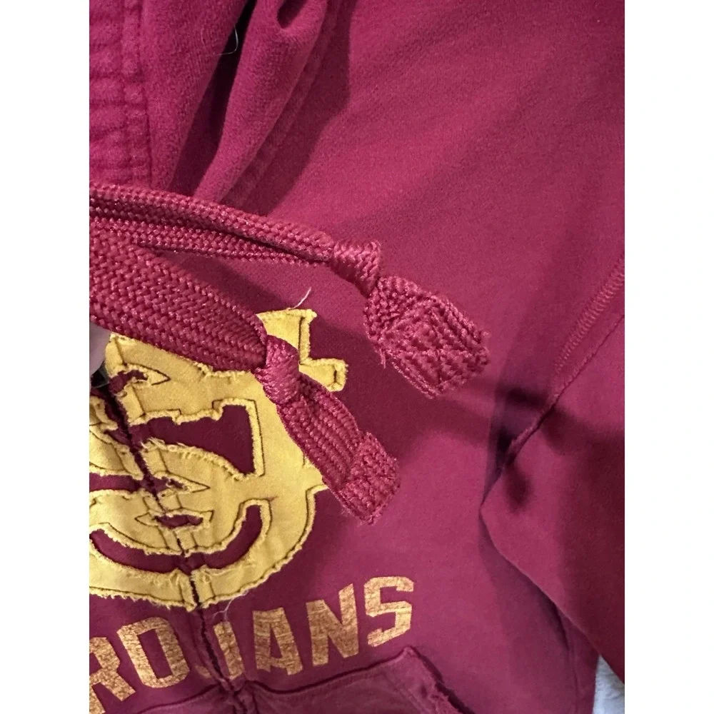 Nike USC Trojans Men's‎ Small Full Zip Hoodie Sweatshirt Dark Red Sportswear